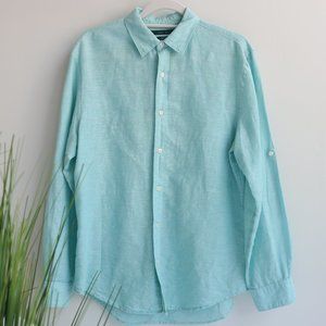 Perry Ellis Long Sleeve Button Down Shirt
